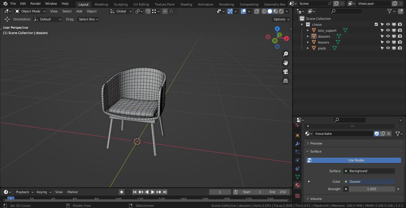 Chair for VideoGame preview image 2